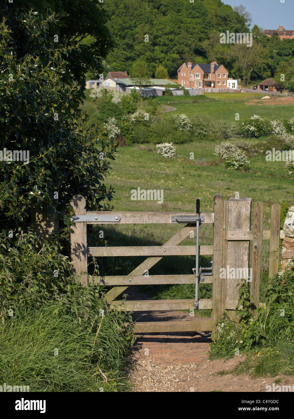 view from hanbury church worcestershire england uk the setting for the fictional village of ambridge in the radio serial the arc Stock Photo