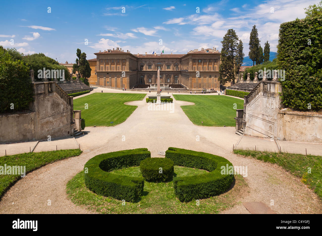Pitti Palace and the Boboli Gardens, Florence Stock Photo