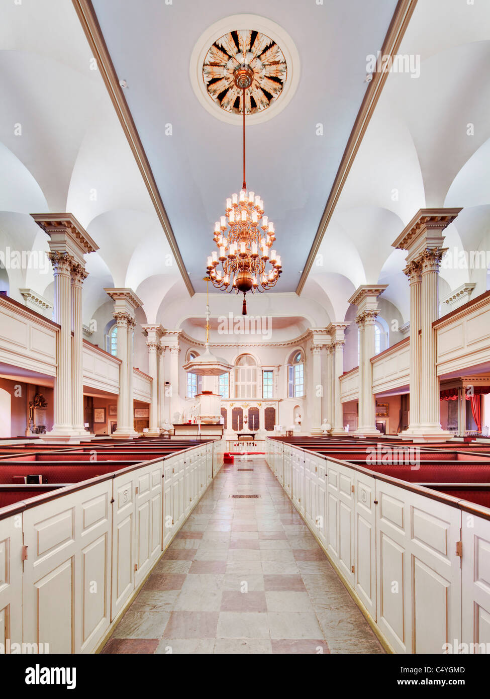 Kings Chapel, Boston Stock Photo