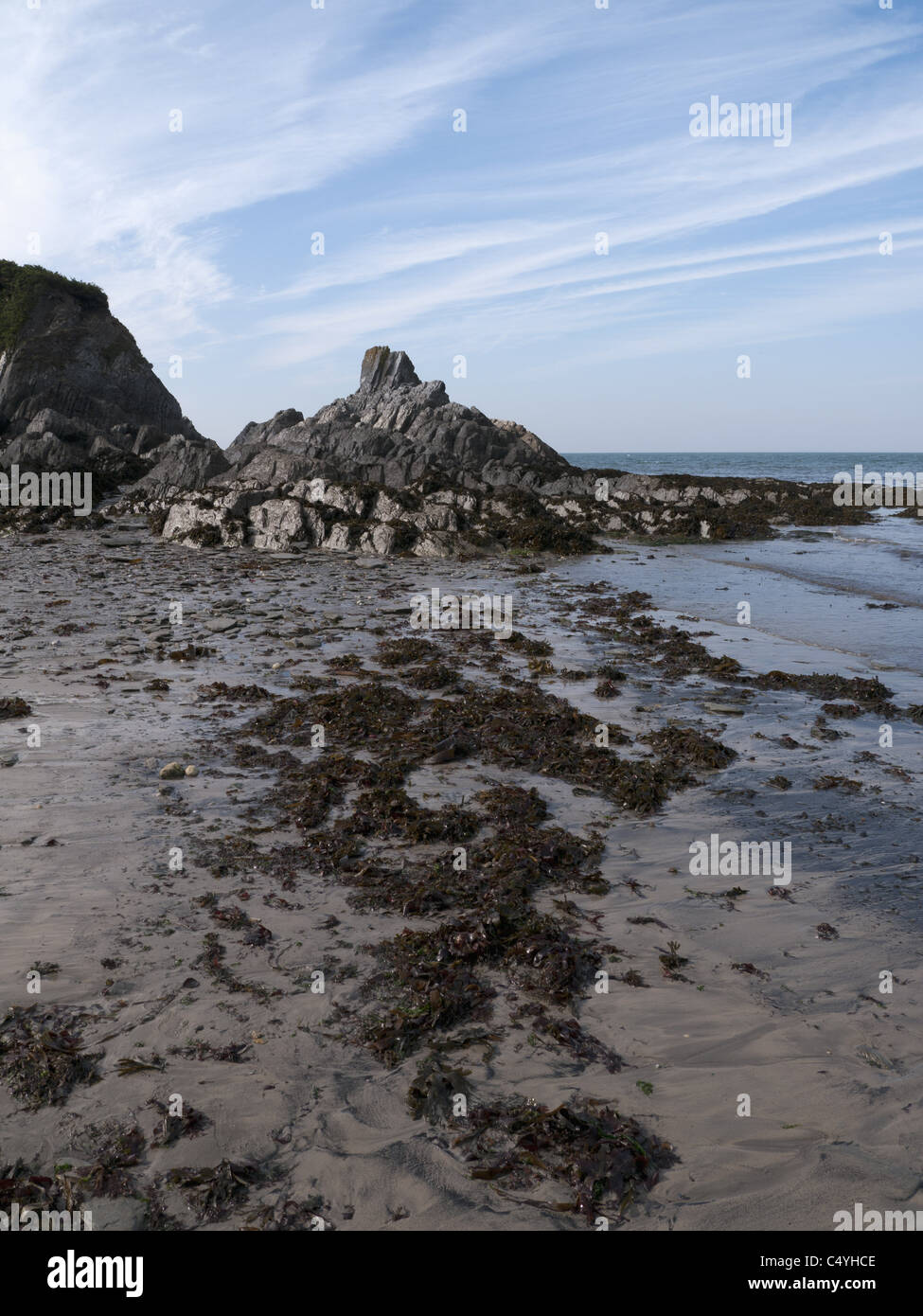 lee bay devon england uk Stock Photo Alamy