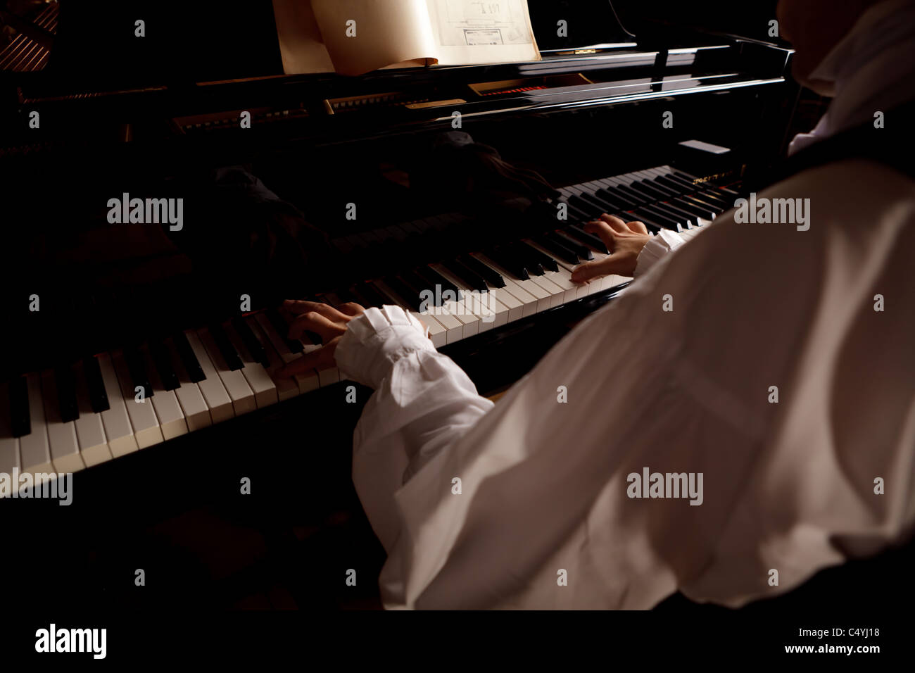 Concert pianist Stock Photo