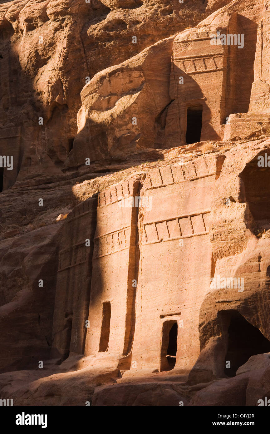 Petra, Nabataean Stone City, Jordan WORLD HERITAGE SITE Stock Photo