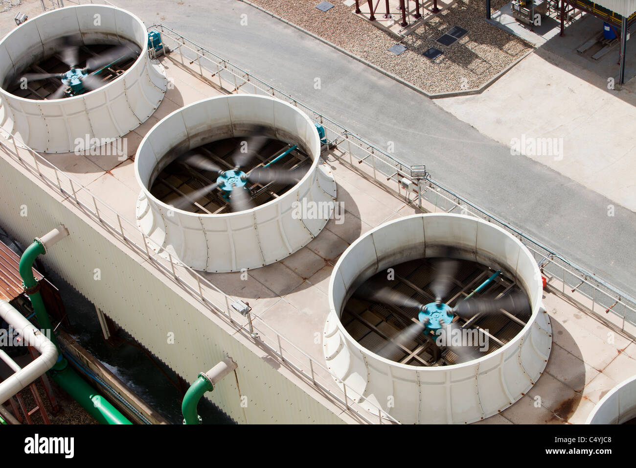A water cooler in a part of the Solucar solar complex owned by Abengoa