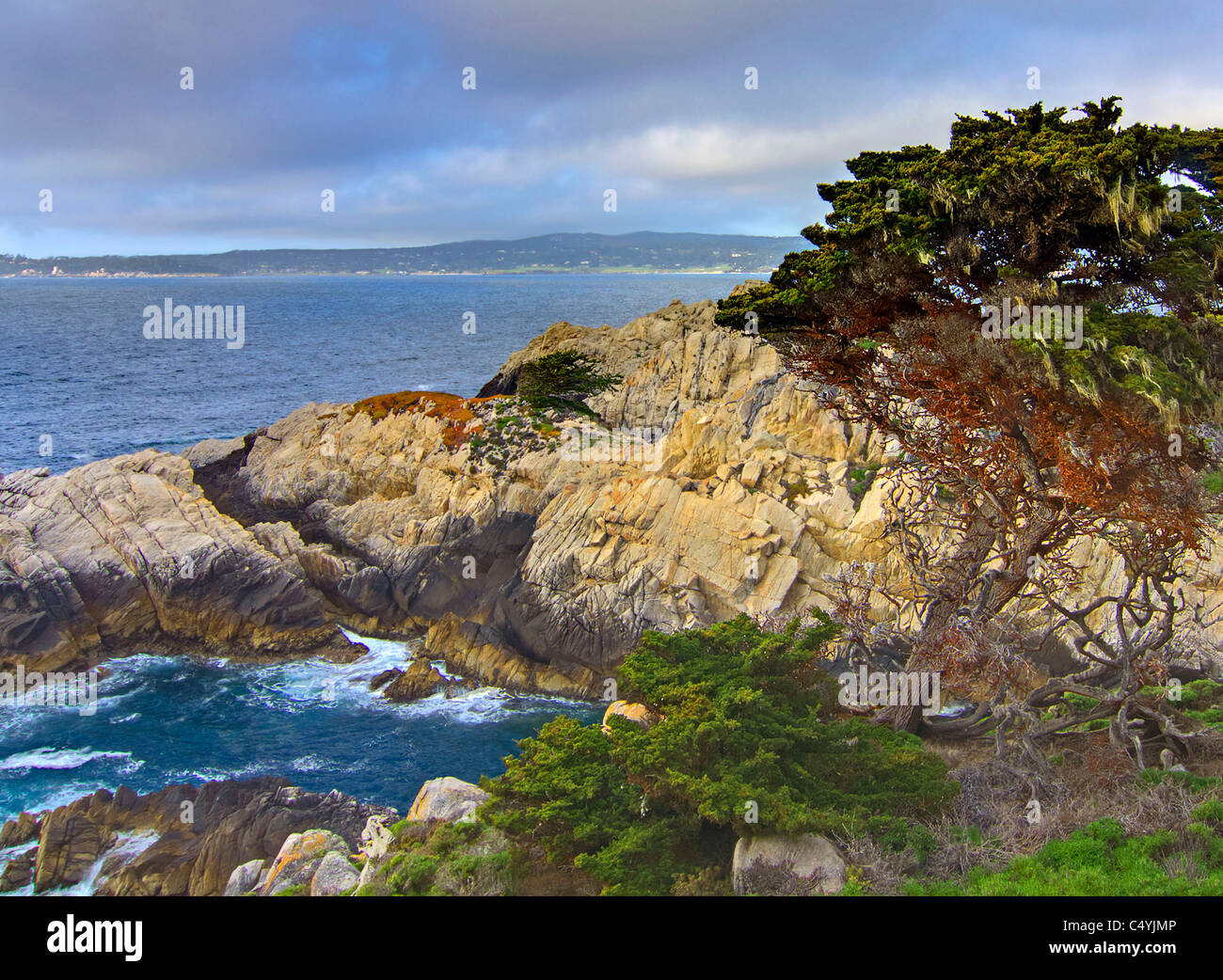 Cove at Point Lobos State Reserve in California Stock Photo