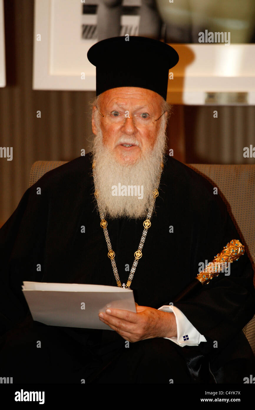 Orthodox Ecumenical Patriarch Bartholomew Stock Photo