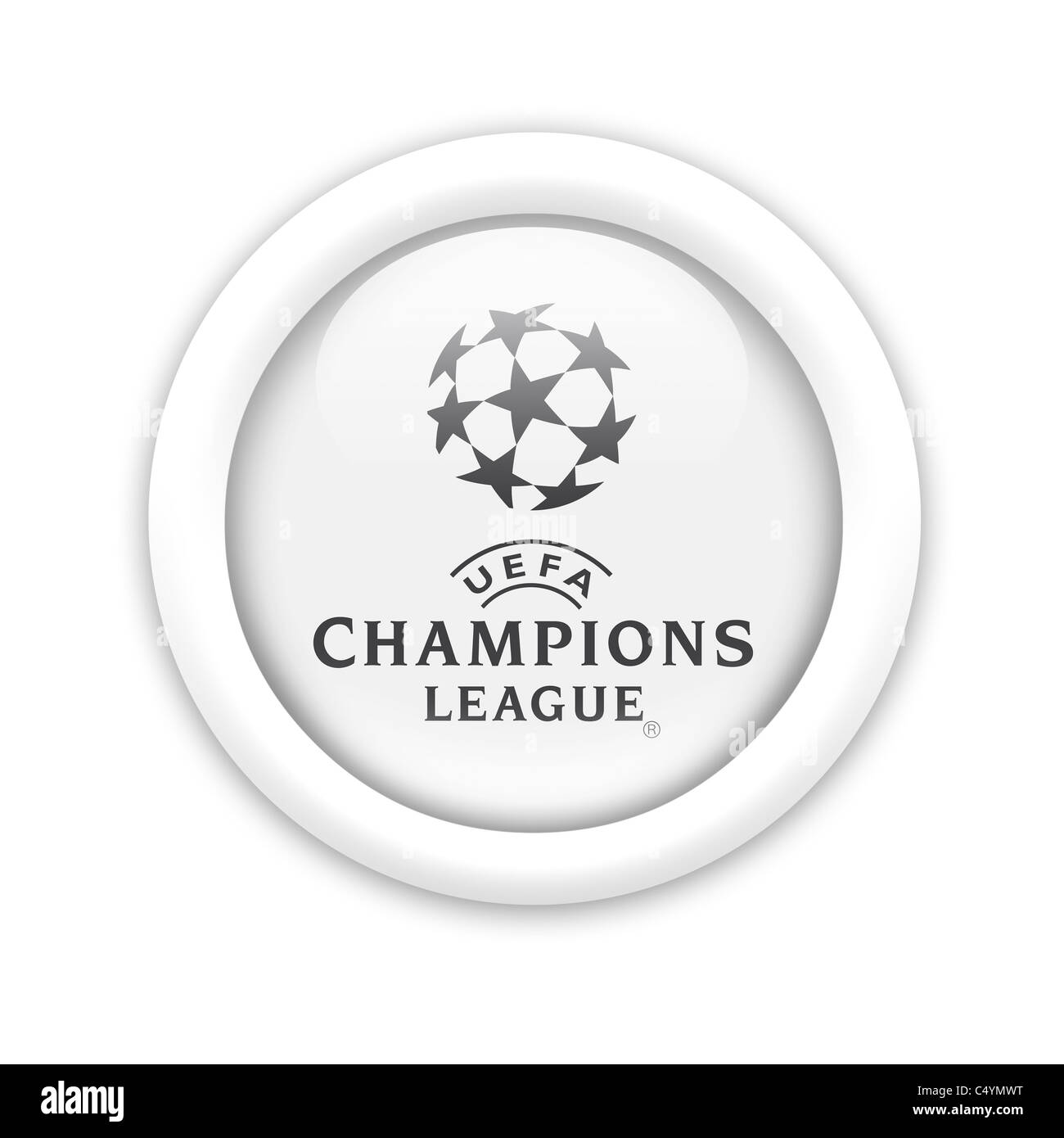 Champions League UEFA logo flag symbol icon Stock Photo