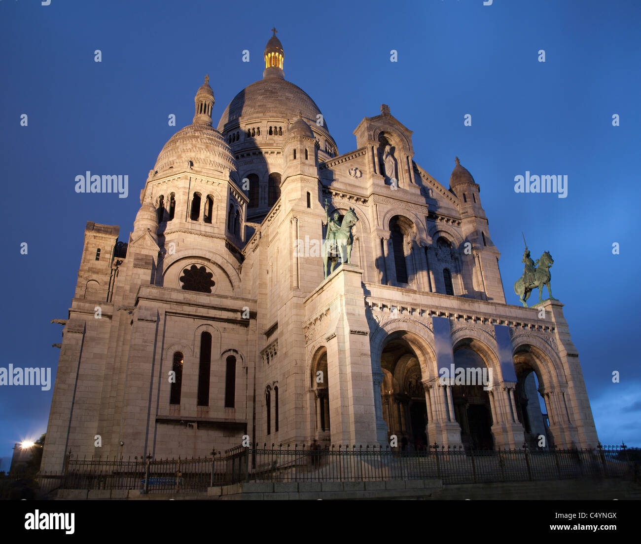 Paris - Sacre-couer in evening Stock Photo