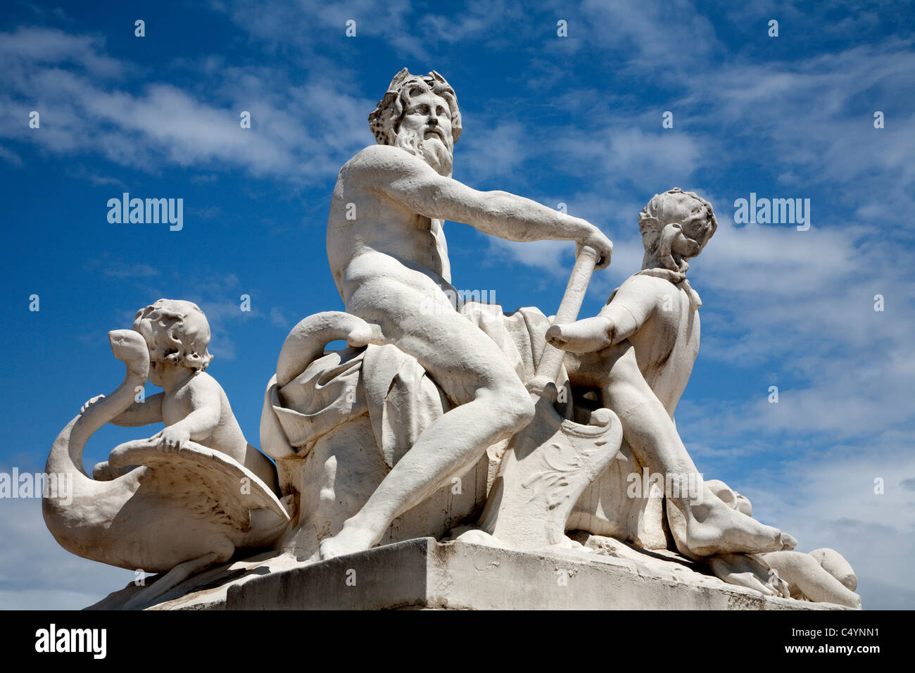 Paris -  statue from Tuileries garden Stock Photo