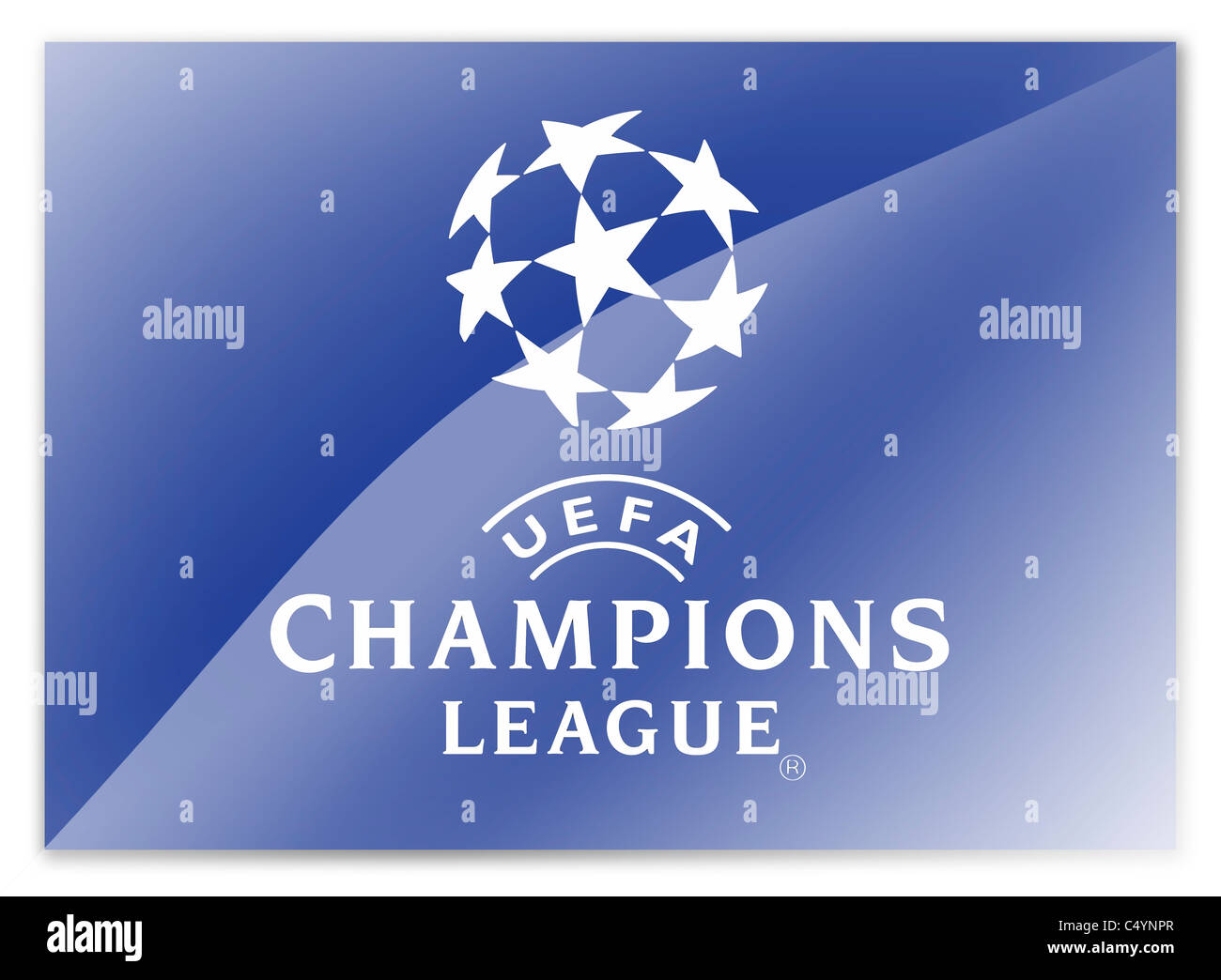 Champions League UEFA logo flag symbol icon Stock Photo - Alamy