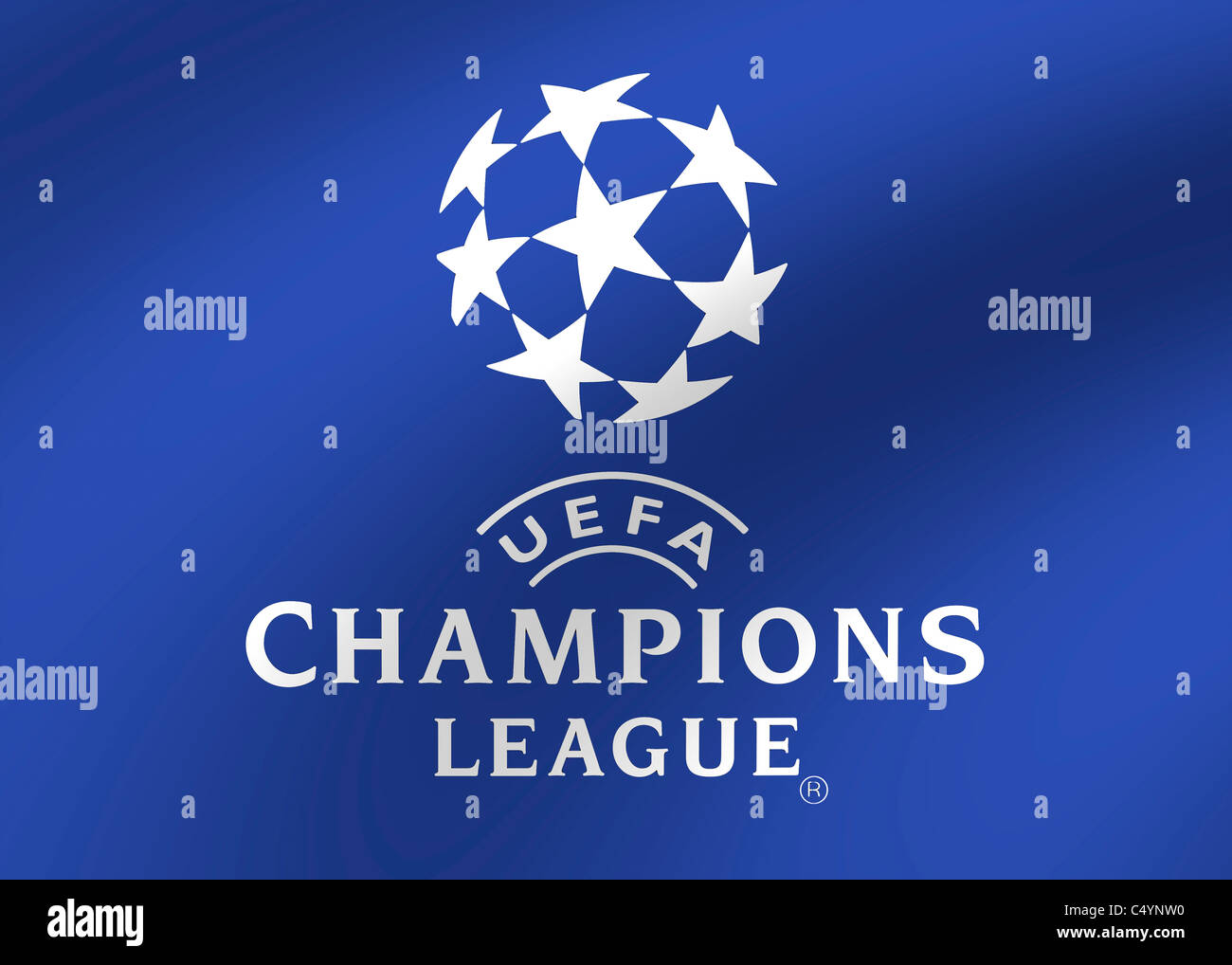 Champions League UEFA logo flag symbol icon Stock Photo