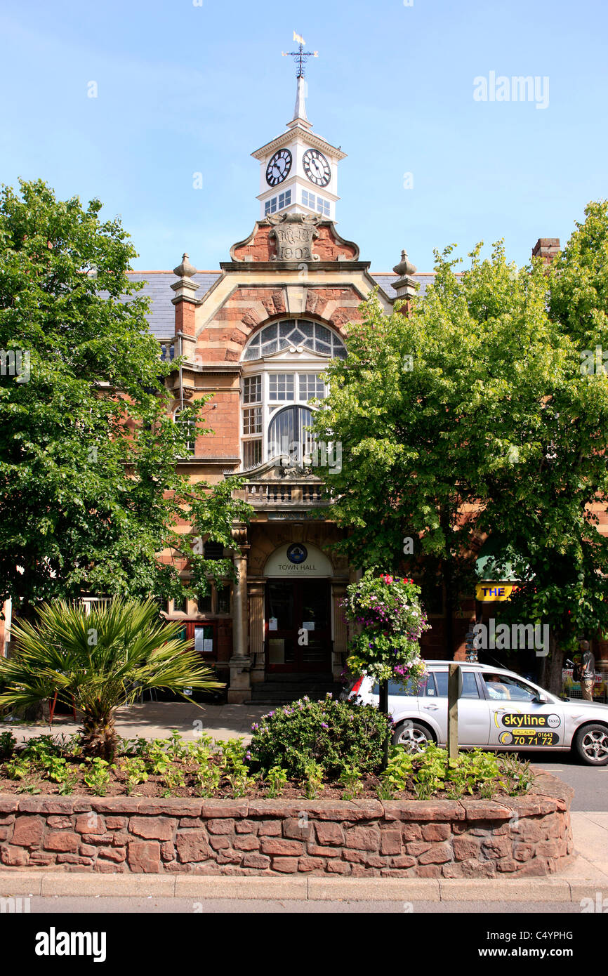 The Town Hall building in Minehead Somerset Stock Photo Alamy