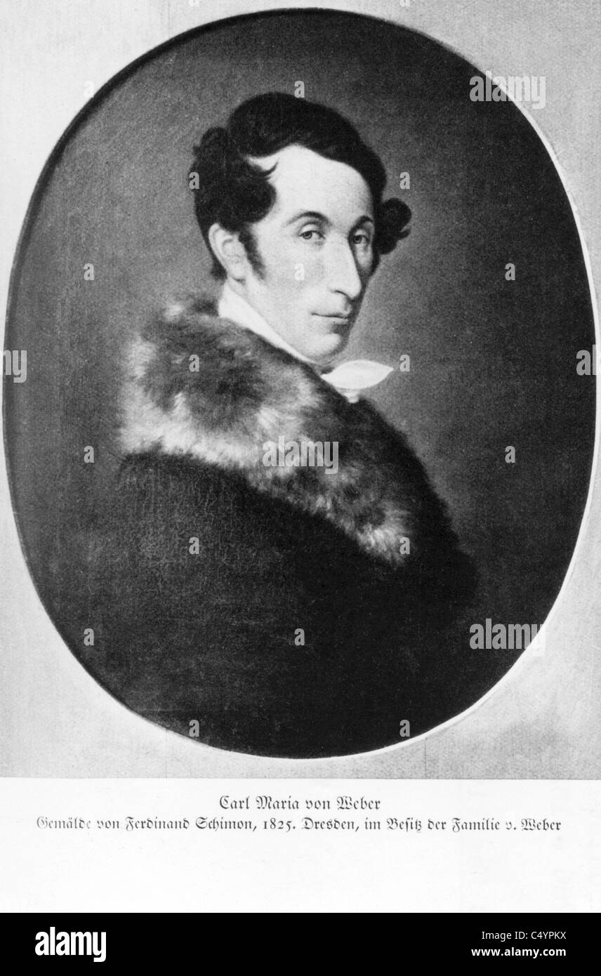 Carl Maria von Weber, Stock Photo