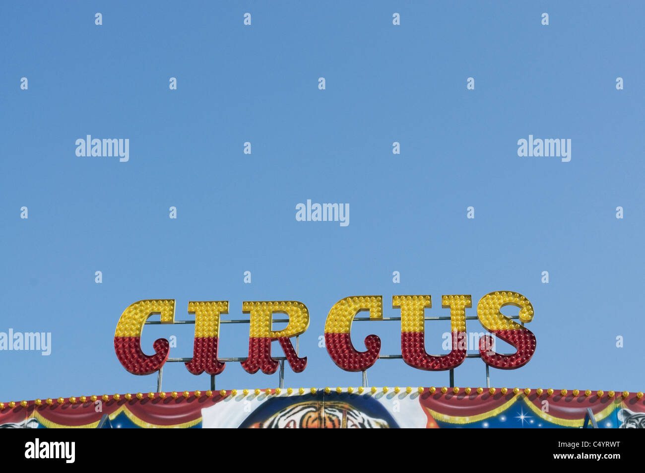 Circus lettering hi-res stock photography and images - Alamy