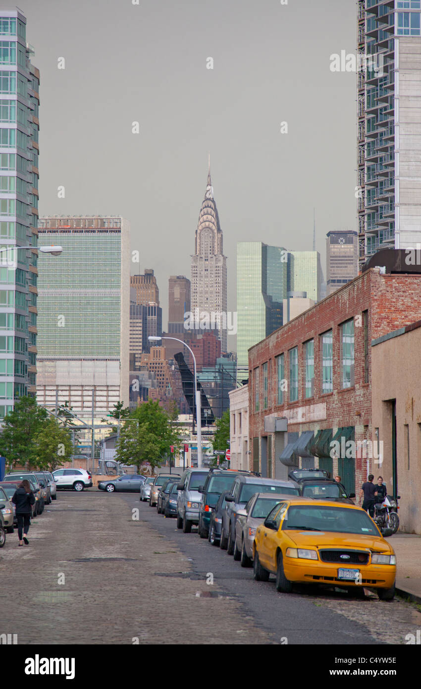 Greenpoint Brooklyn New York street Stock Photo Alamy