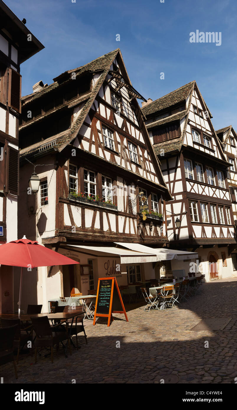 Typical houses Strasbourg Alsace France Stock Photo Alamy