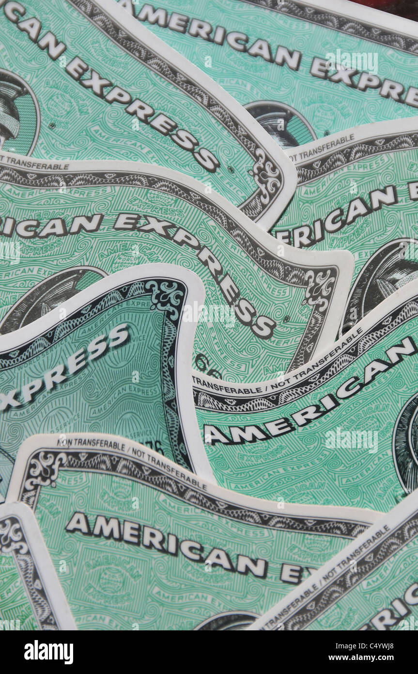 American Express cards Stock Photo