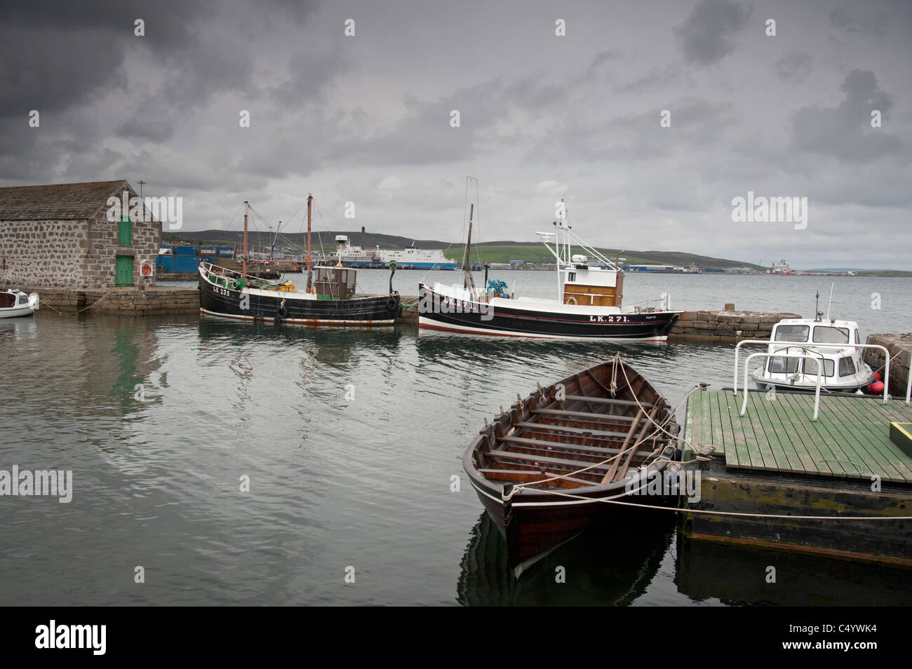 Hay's Dock opposite the Lerwick Museum, Shetland Isles, Scotland.  SCO 7360 Stock Photo