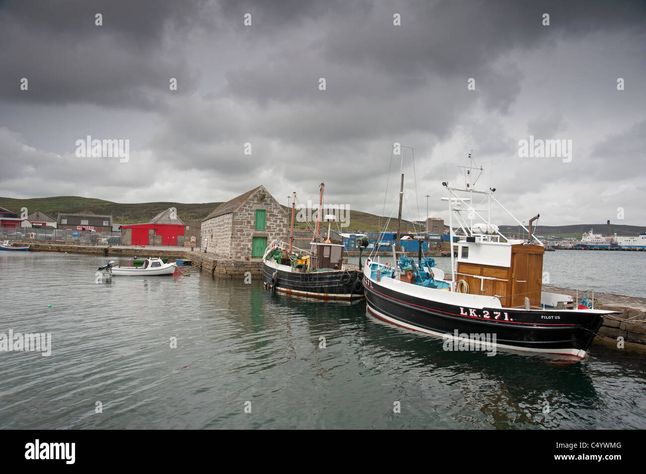 Hay's Dock opposite the Lerwick Museum, Shetland Isles, Scotland.  SCO 7361 Stock Photo