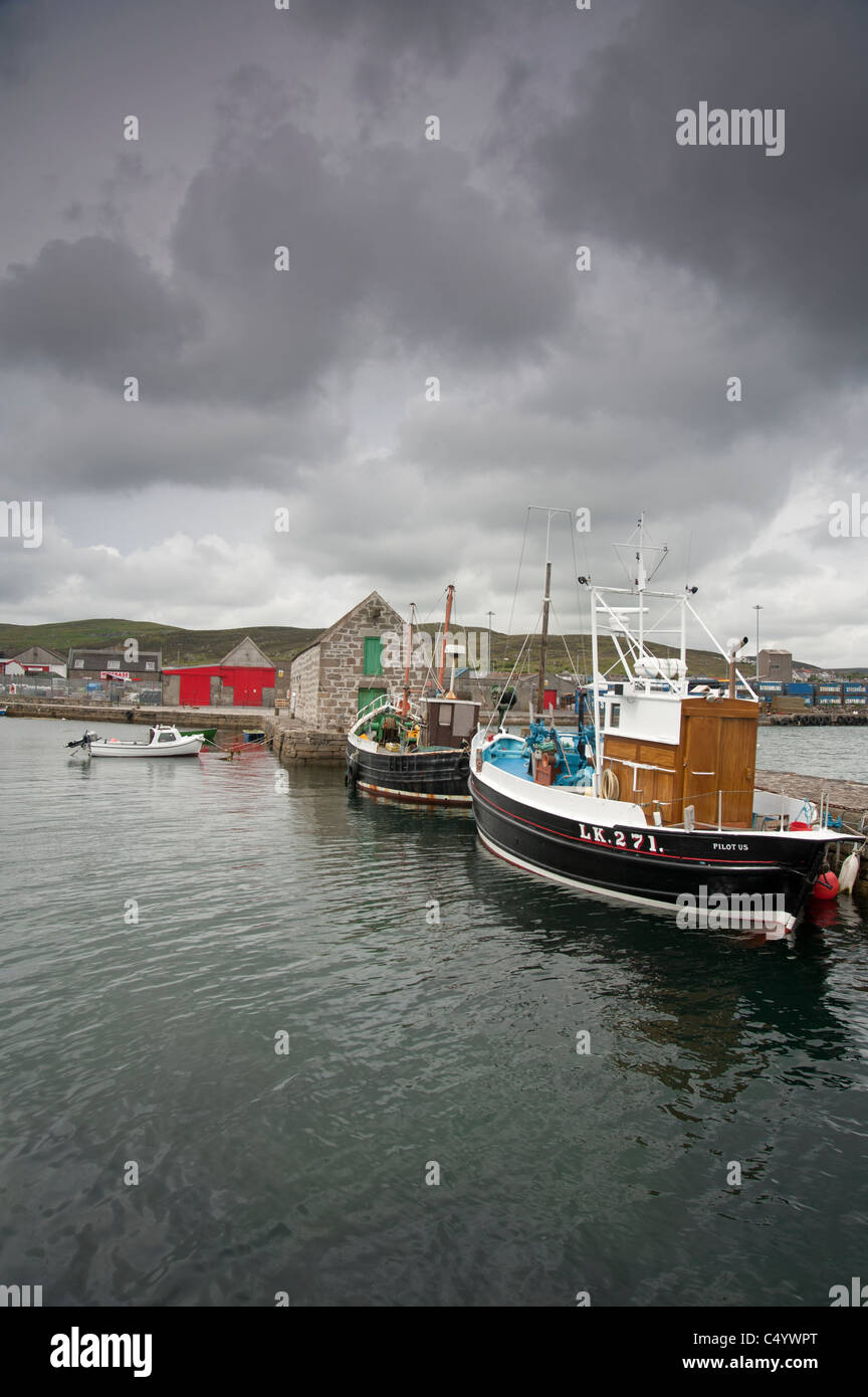 Hay's Dock opposite the Lerwick Museum, Shetland Isles, Scotland. SCO 7362 Stock Photo