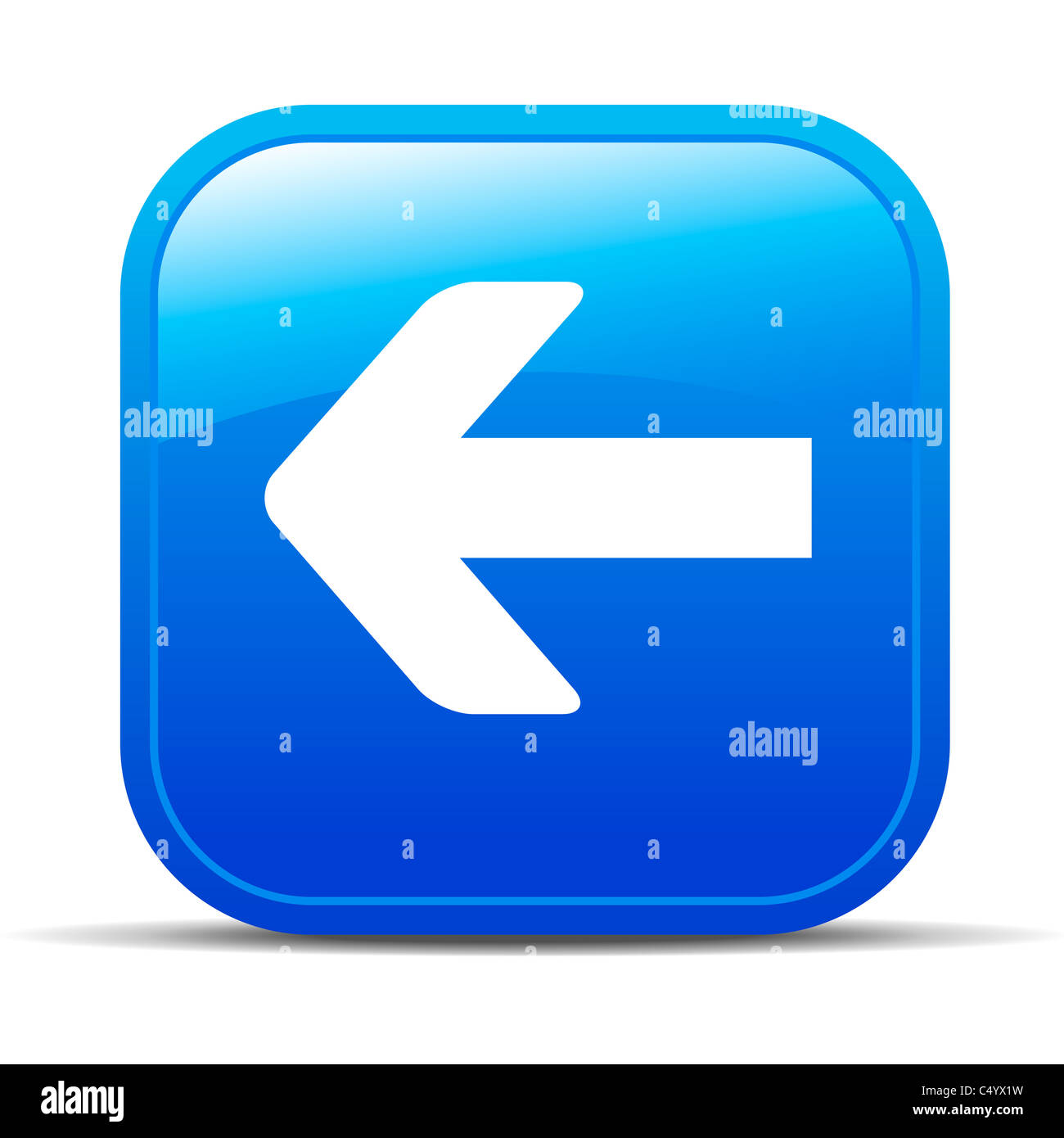 Back Internet button Icon App Apps start push Stock Photo - Alamy