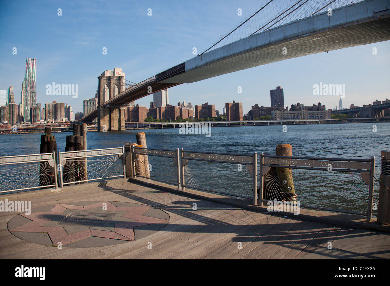 Fulton Ferry Landing Brooklyn Bridge Park Stock Photo Alamy