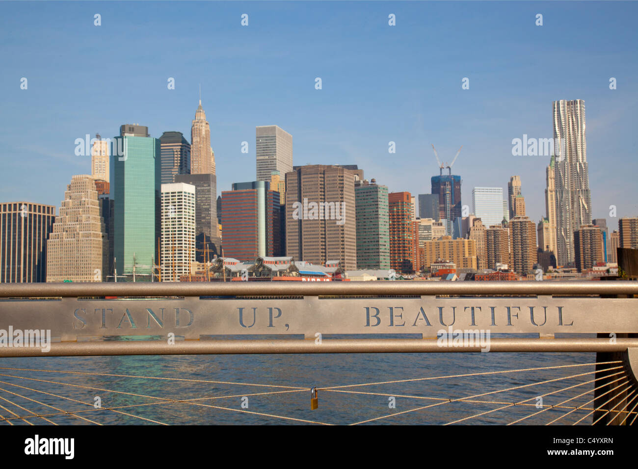 Fulton Ferry Landing Brooklyn Bridge Park Stock Photo Alamy