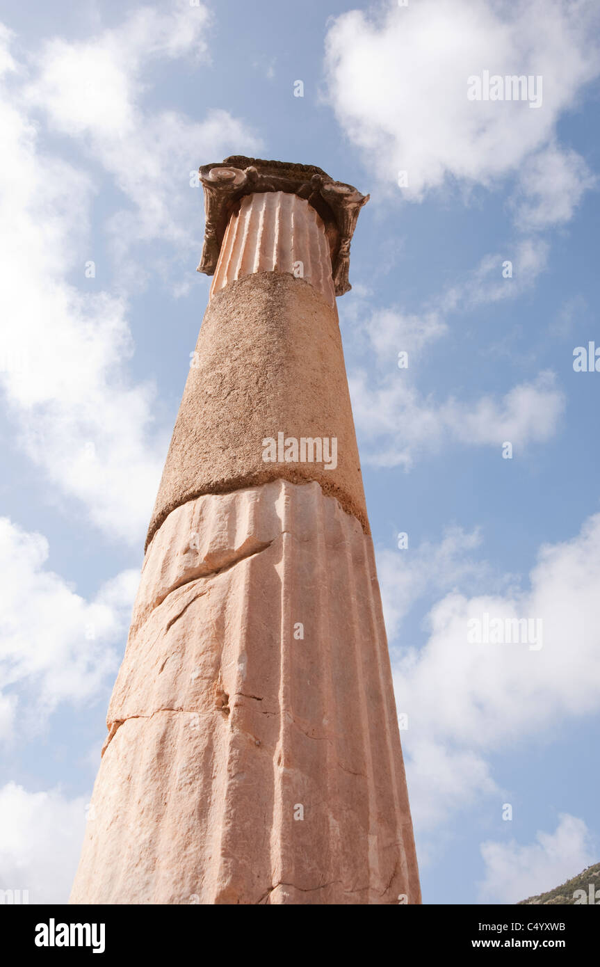 Fluted Ionic column, Ephesus, Turkey Stock Photo Alamy