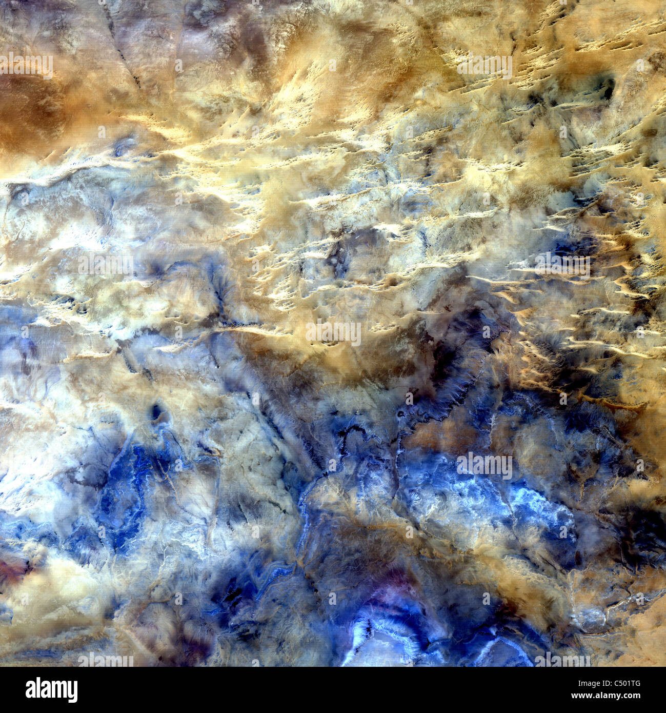 as from space in this NASA satellite image. Stock Photo