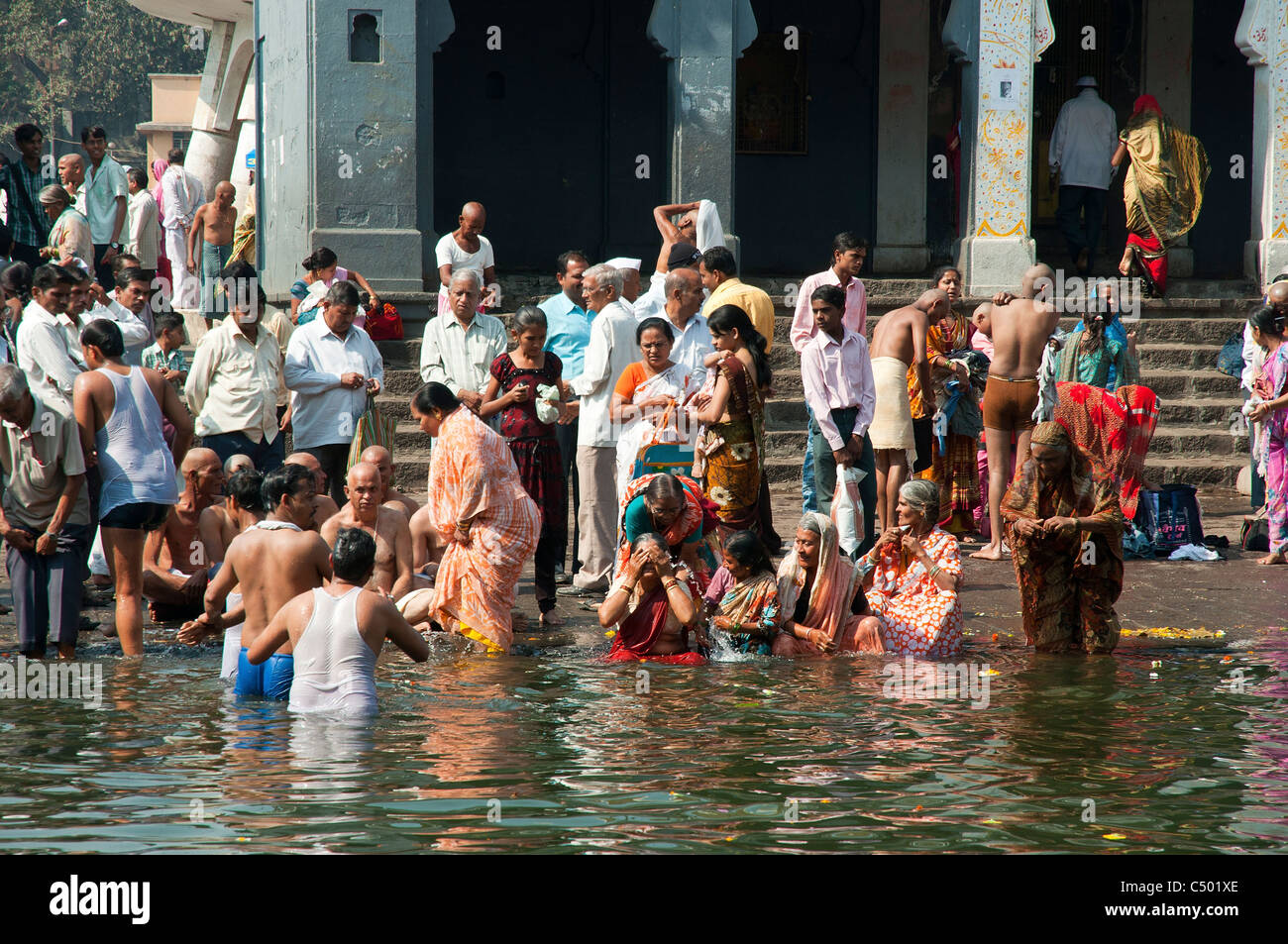 nude at holi bath