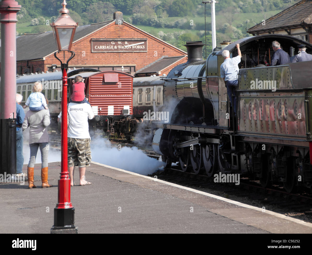 gloucestershire and warwickshire railway greet station Stock Photo