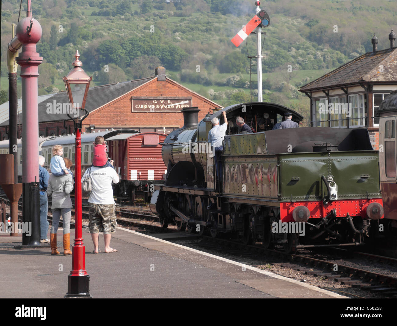 gloucestershire and warwickshire railway greet station Stock Photo