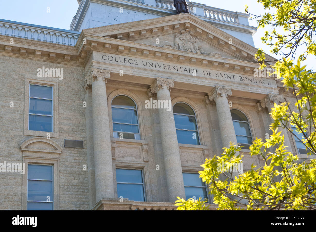 College Universitaire de Saint Boniface university is pictured in Winnipeg Stock Photo Alamy