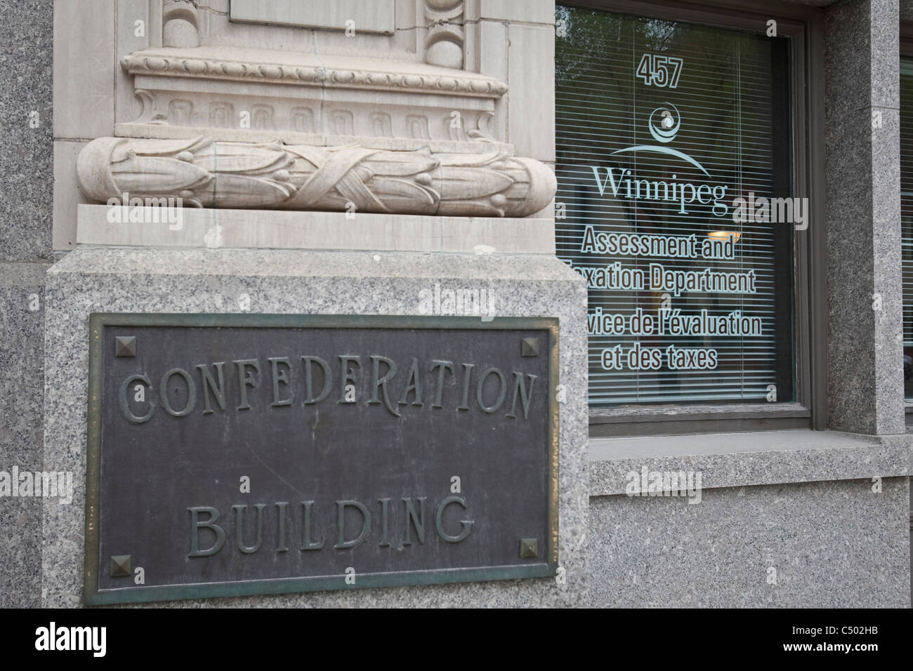 Winnipeg Assessment and taxation Department is pictured the Confederation building in Winnipeg Monday May 23, 2011. Stock Photo