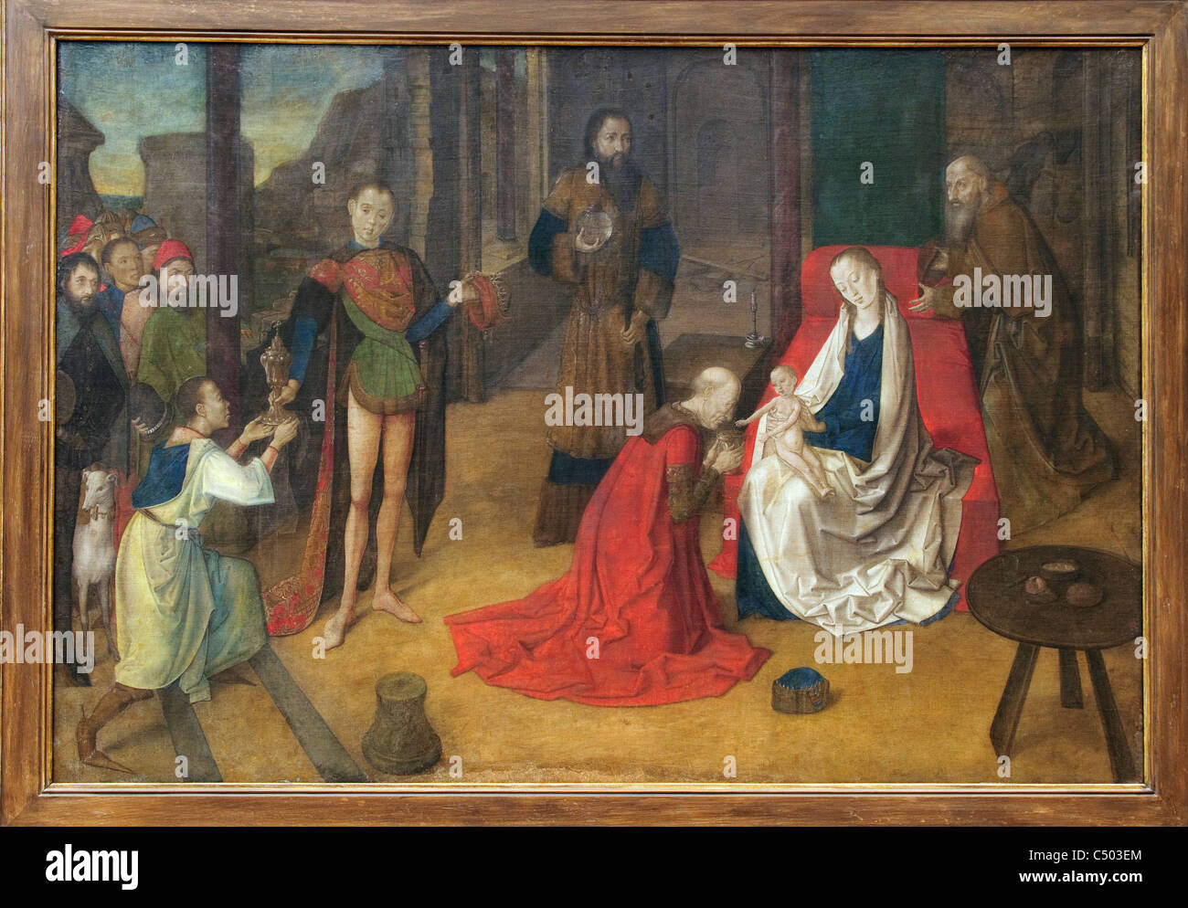 The Adoration of the Magi, ca. 1465, by Justus of Ghent Stock Photo - Alamy