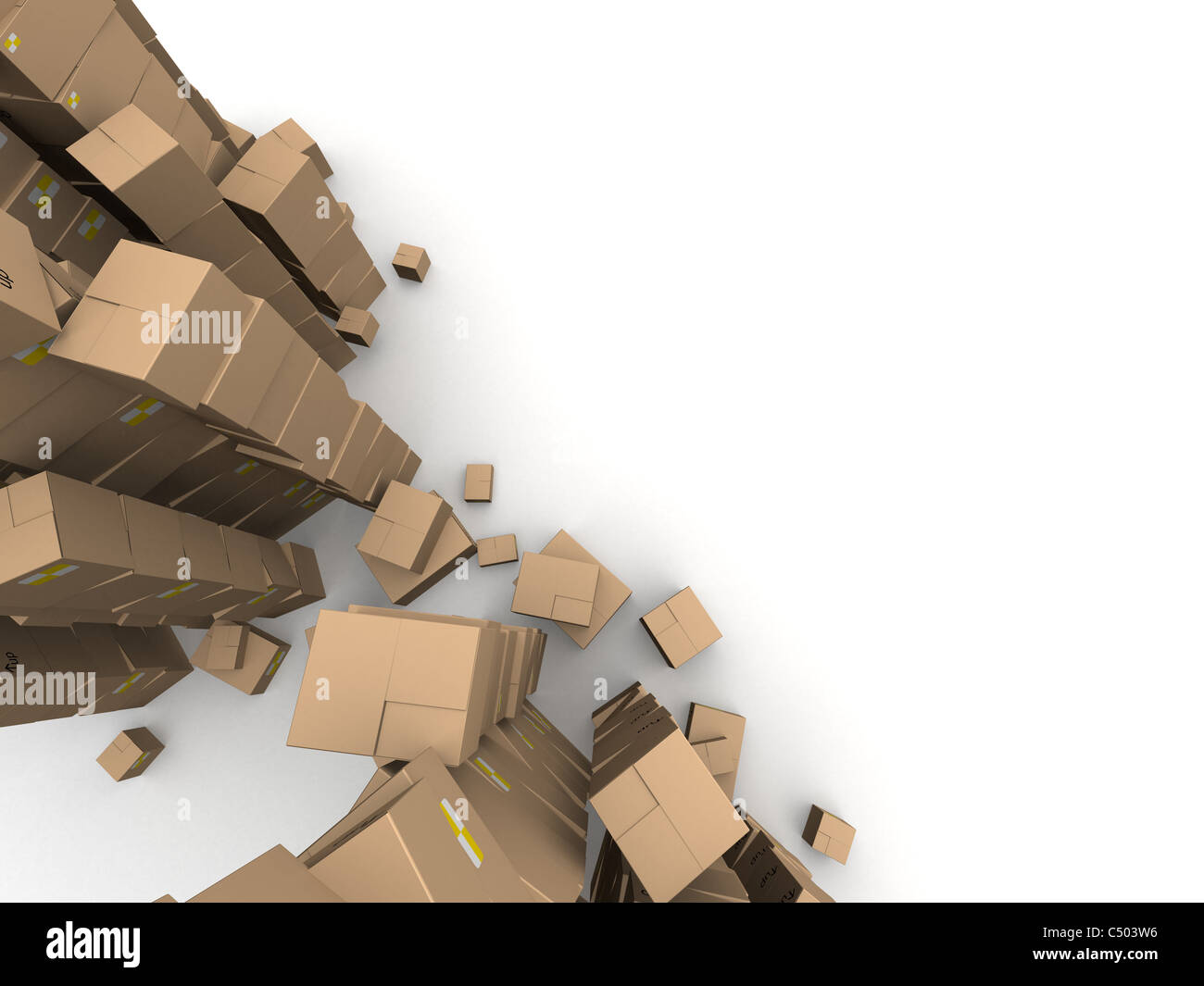 Empty delivery cartons hires stock photography and images Alamy