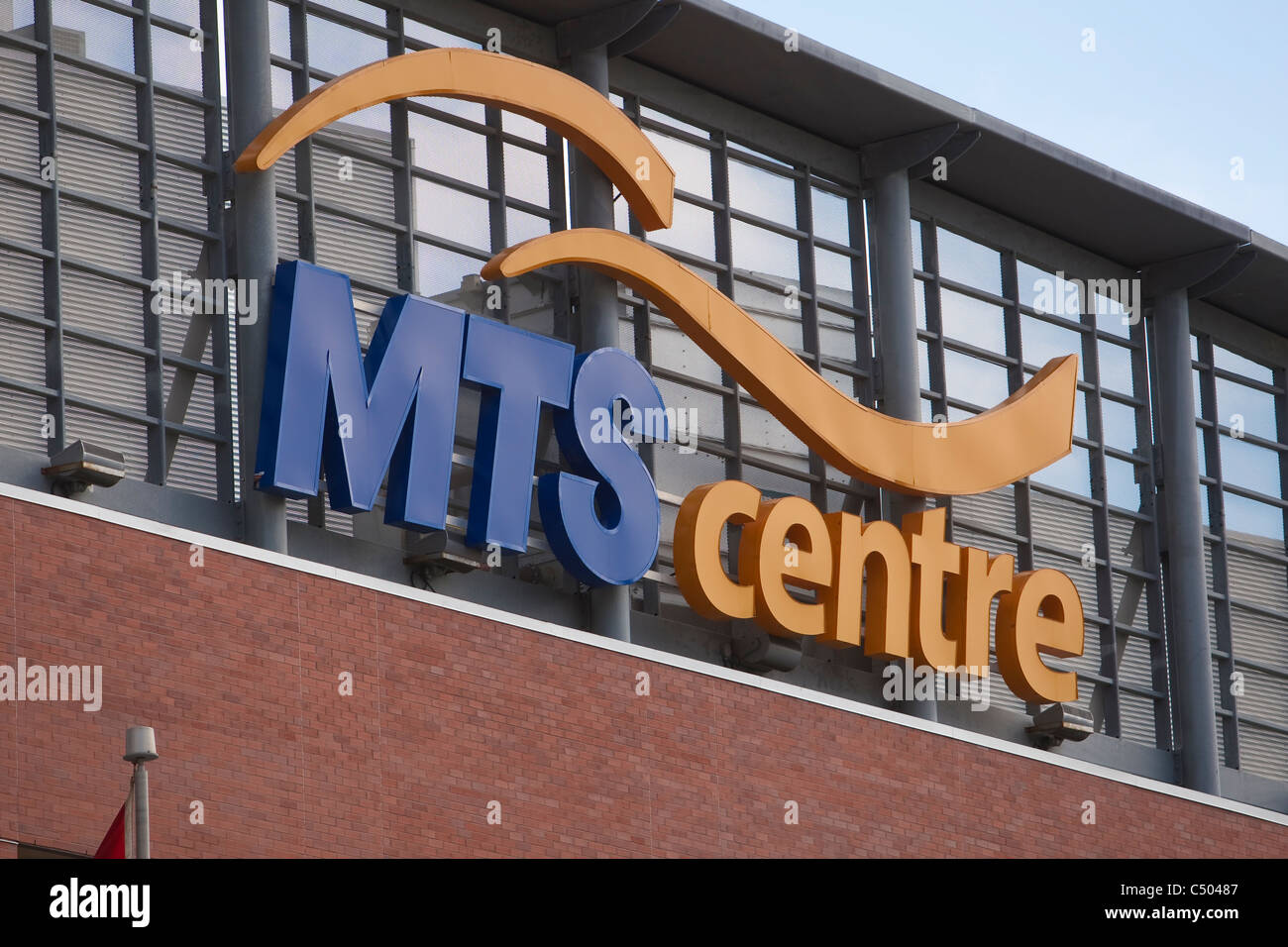 The MTS Centre is seen in Winnipeg Stock Photo
