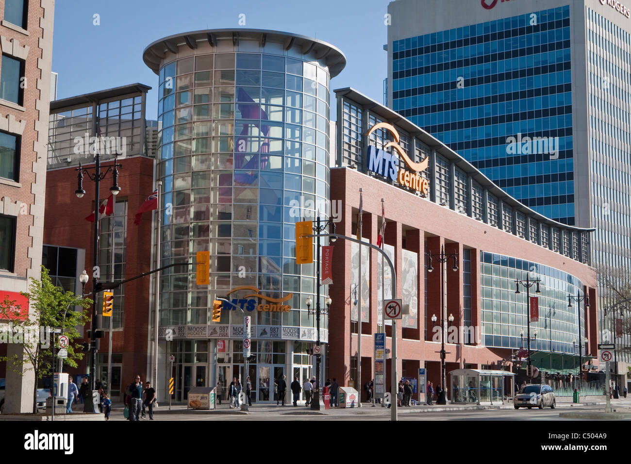 The MTS Centre is seen in Winnipeg Stock Photo