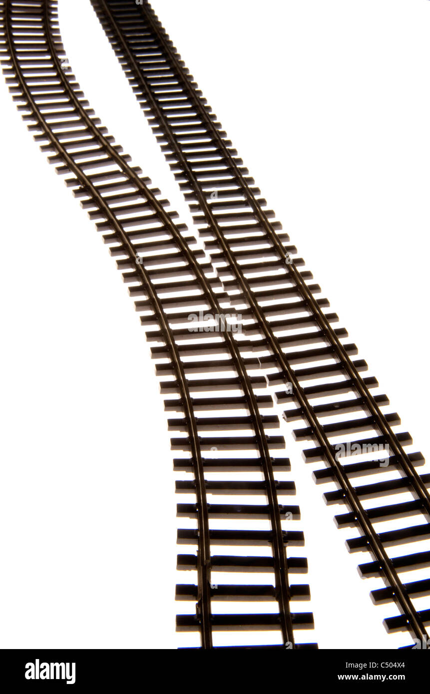 Train tracks Stock Photo
