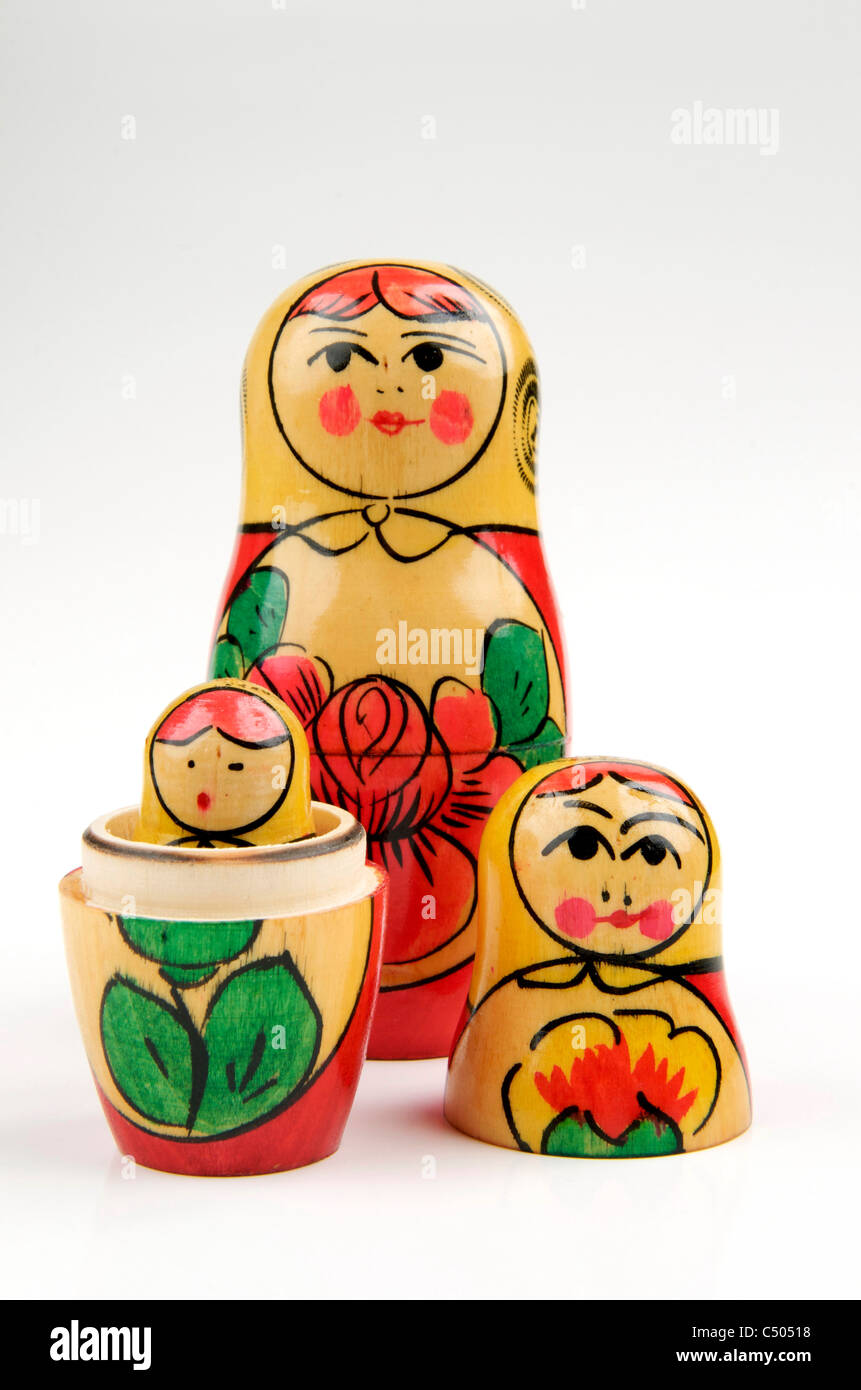 Russian dolls Stock Photo