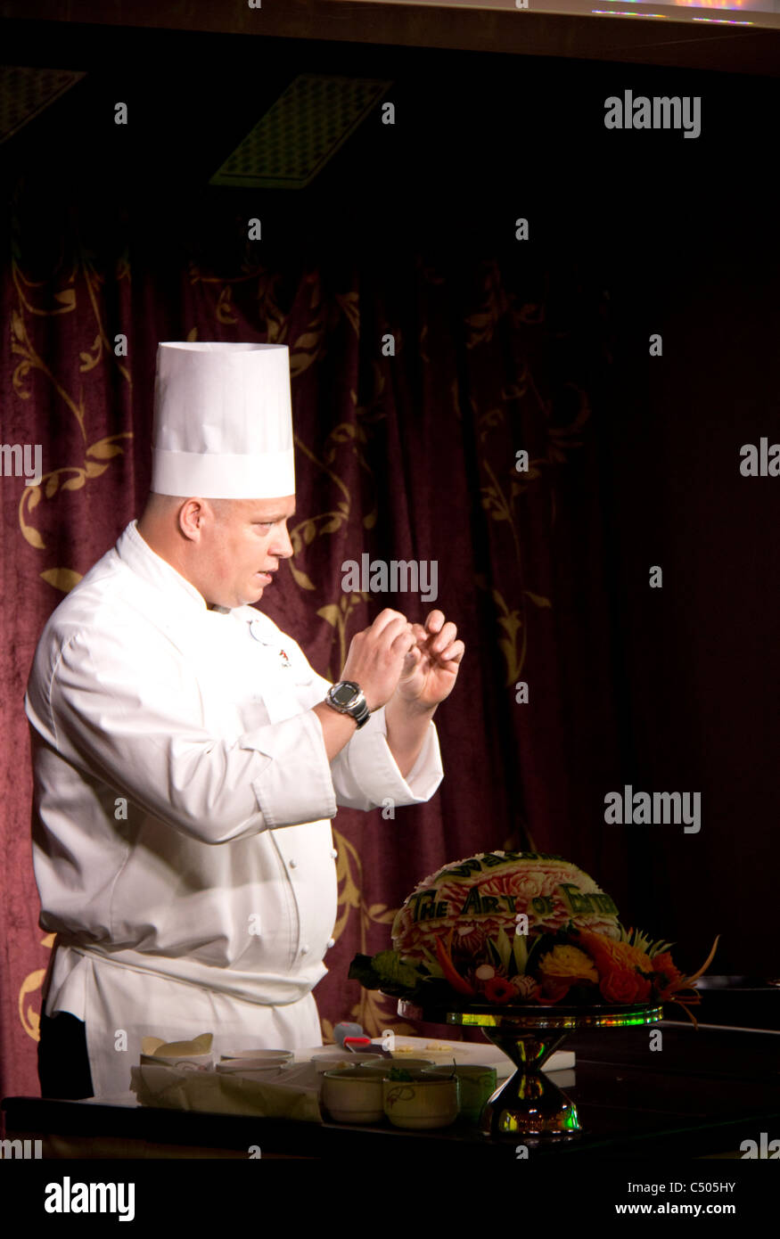 Chef Chris Nesbitt conducts the popular Anyone Can Cook program in