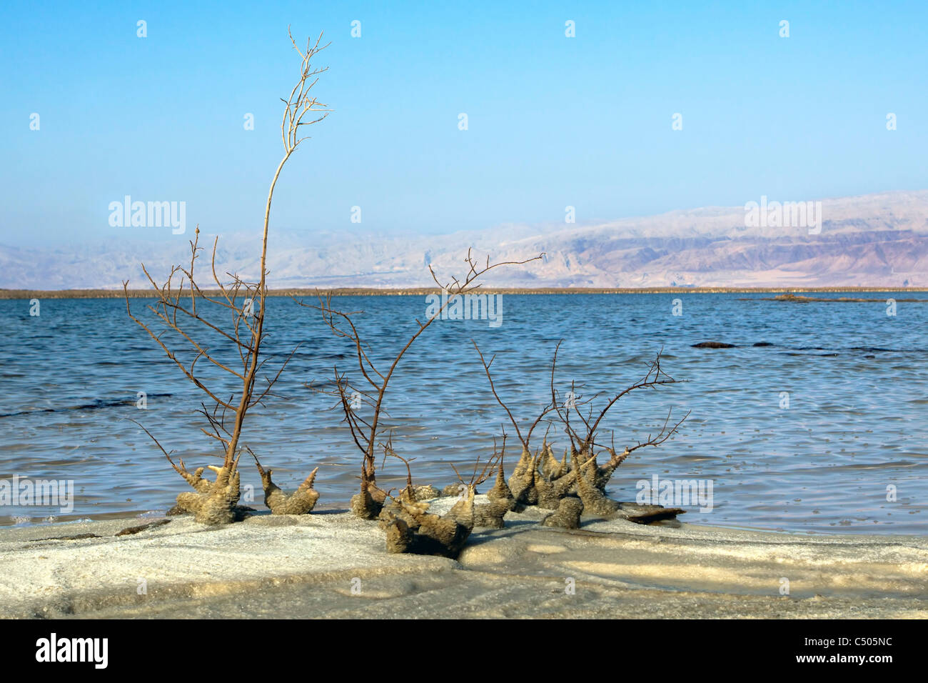 Israel, Dead Sea Panoramic view Stock Photo