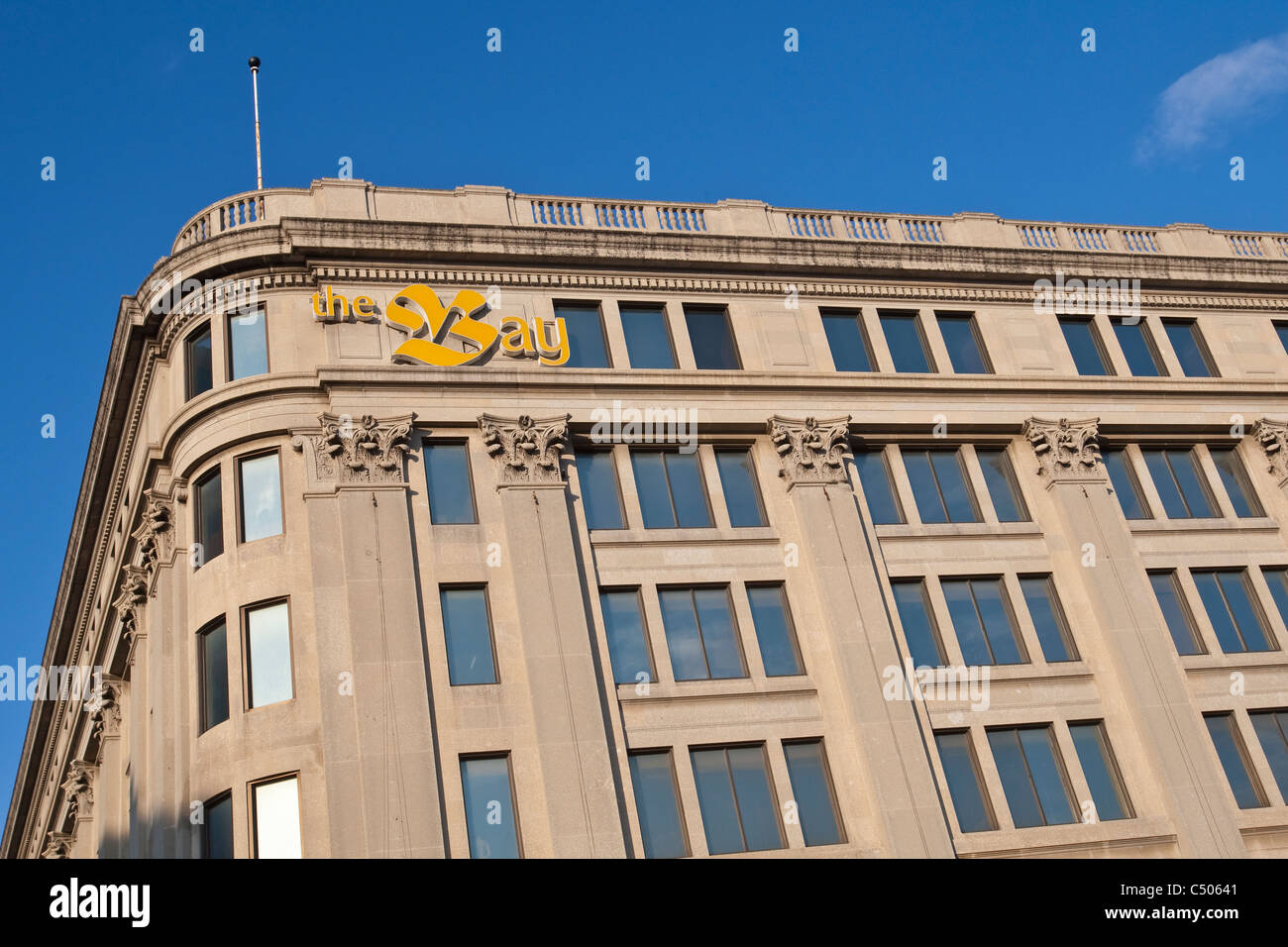 A The Bay store is pictured at Portage Avenue and Colony street in