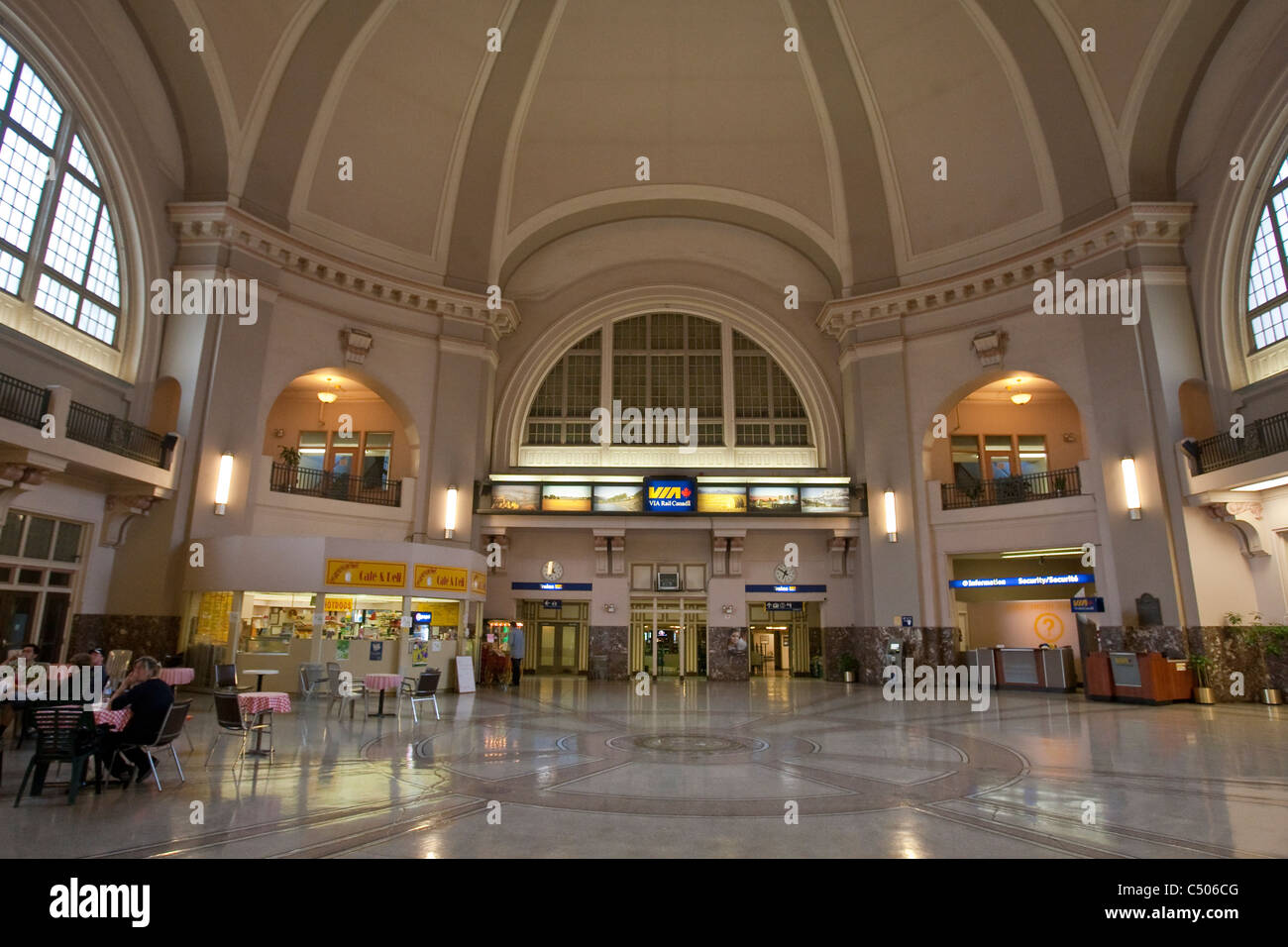 Winnipeg VIA Union Station Stock Photo Alamy