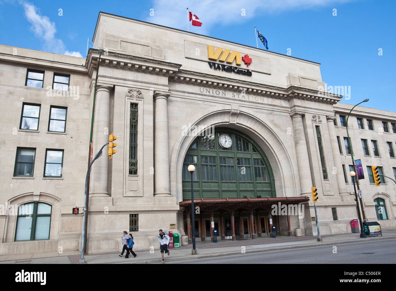 Winnipeg VIA Union Station Stock Photo Alamy