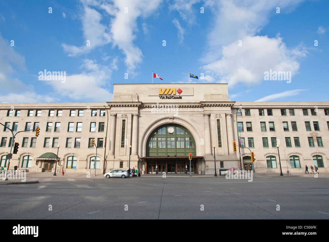 Winnipeg VIA Union Station Stock Photo Alamy