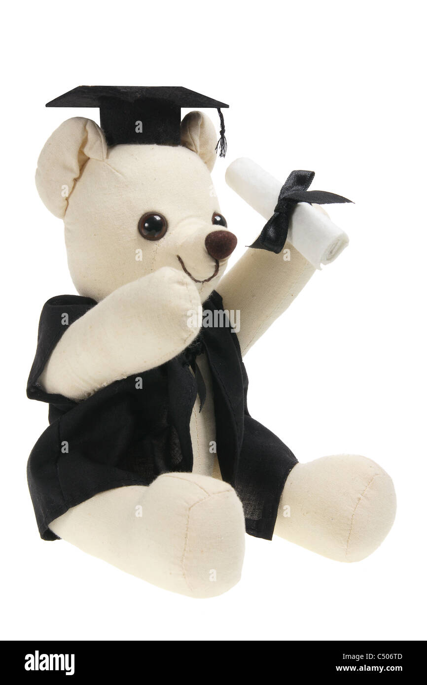 Soft Toy Graduation Bear Stock Photo Alamy