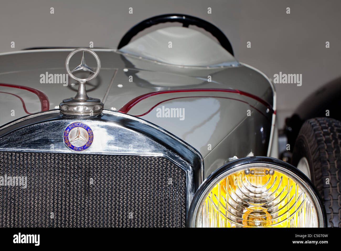 Detail, Mercedes 350 Mannheim, 1930, Stock Photo