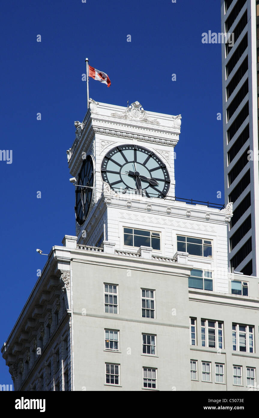 Clock tower on vancouver block hires stock photography and images Alamy