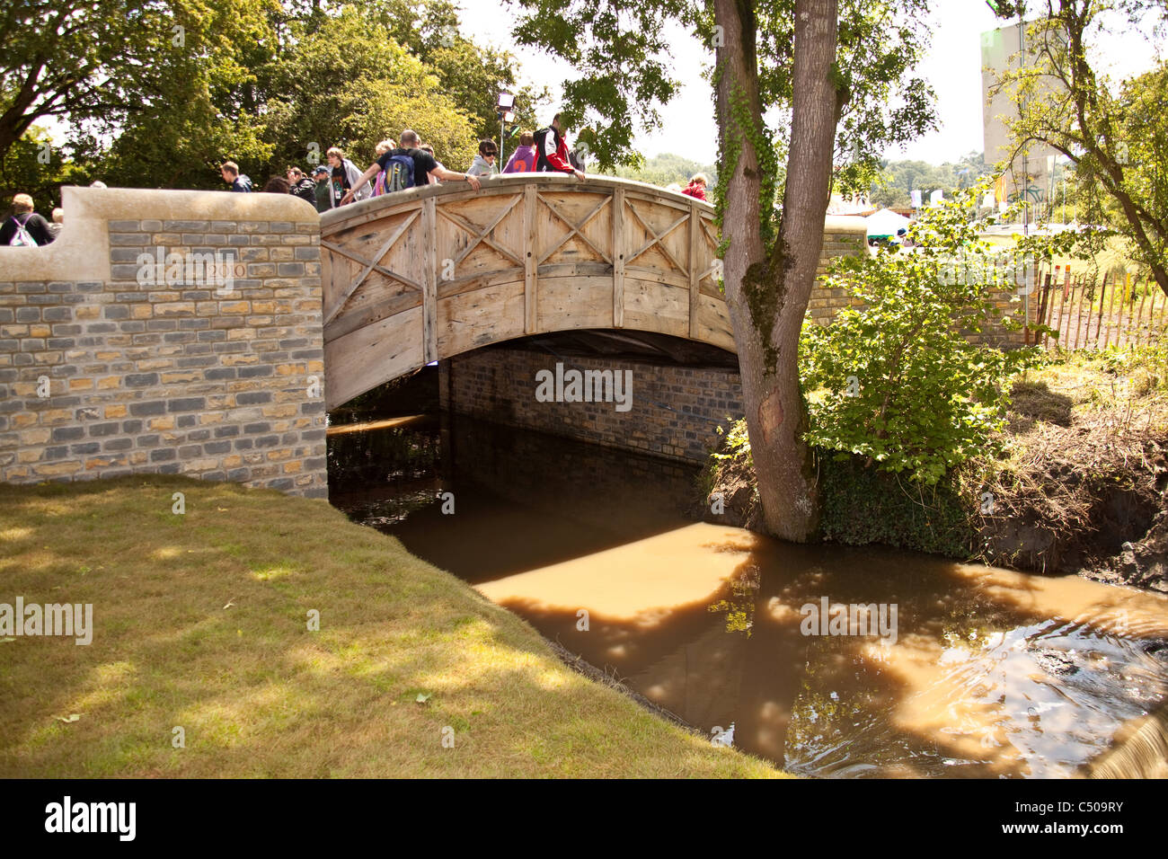 Bellas bridge glastonbury festival hires stock photography and images