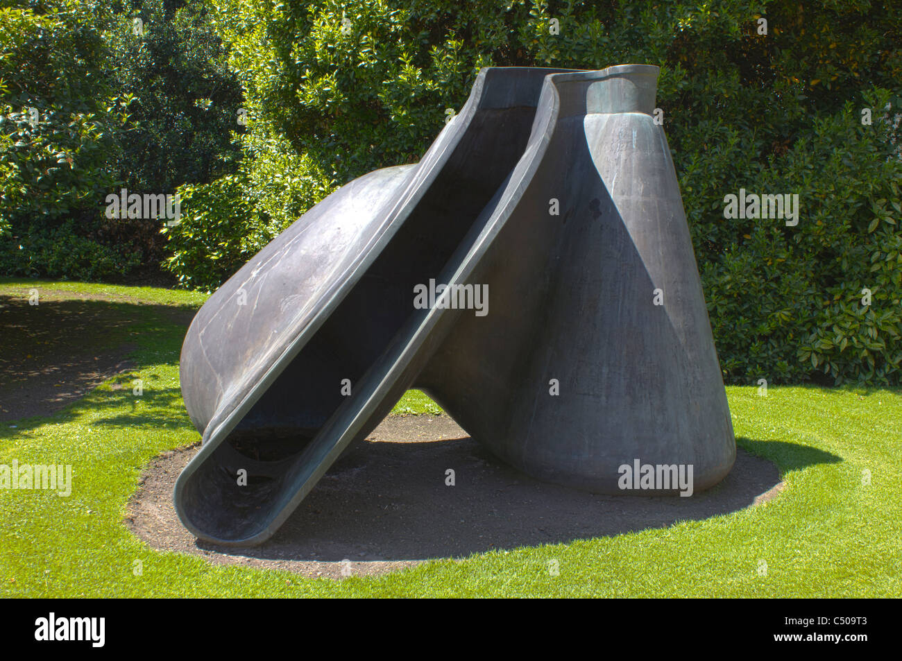 Untitled 1988, bronze sculpture by Tony Cragg, Irish Museum of Modern Art, Royal Hospital Kilmainham, Dublin, Ireland Stock Photo